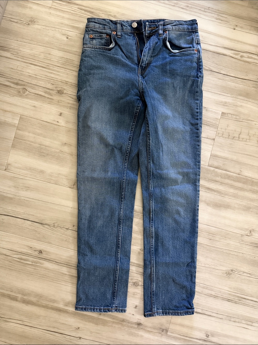 Women's Straight-Leg Denim Jeans in Blue